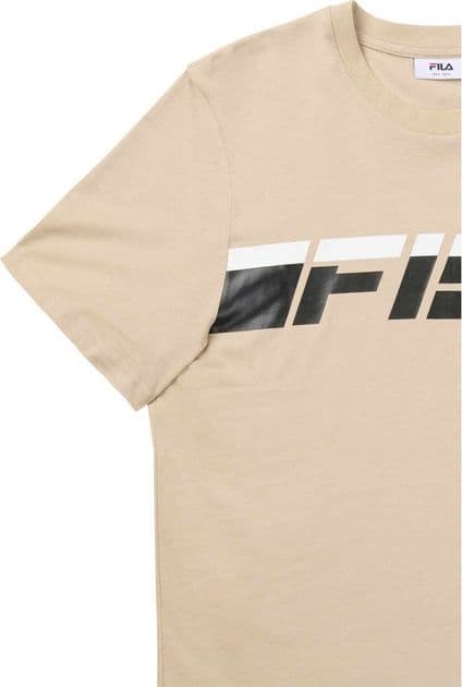 T-shirt Uomo Fila Valiversi Graphic , Maglietta Casual Estiva Maniche Corte Regular Fit White pepper - 3
