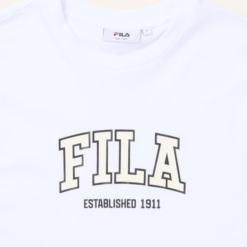 T-shirt Uomo Fila Rifredi in Cotone – Maglietta Girocollo Maniche Corte Bright White - 3
