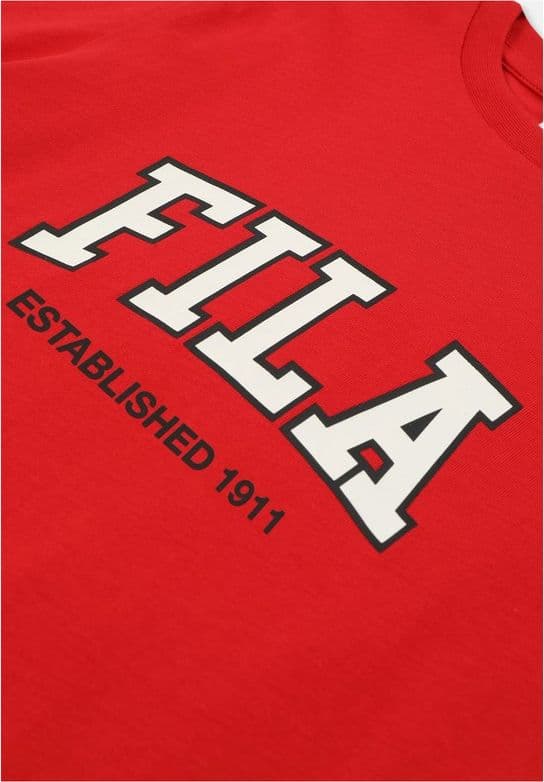 T-shirt Uomo Fila Rifredi in Cotone – Maglietta Girocollo Maniche Corte True red - 3