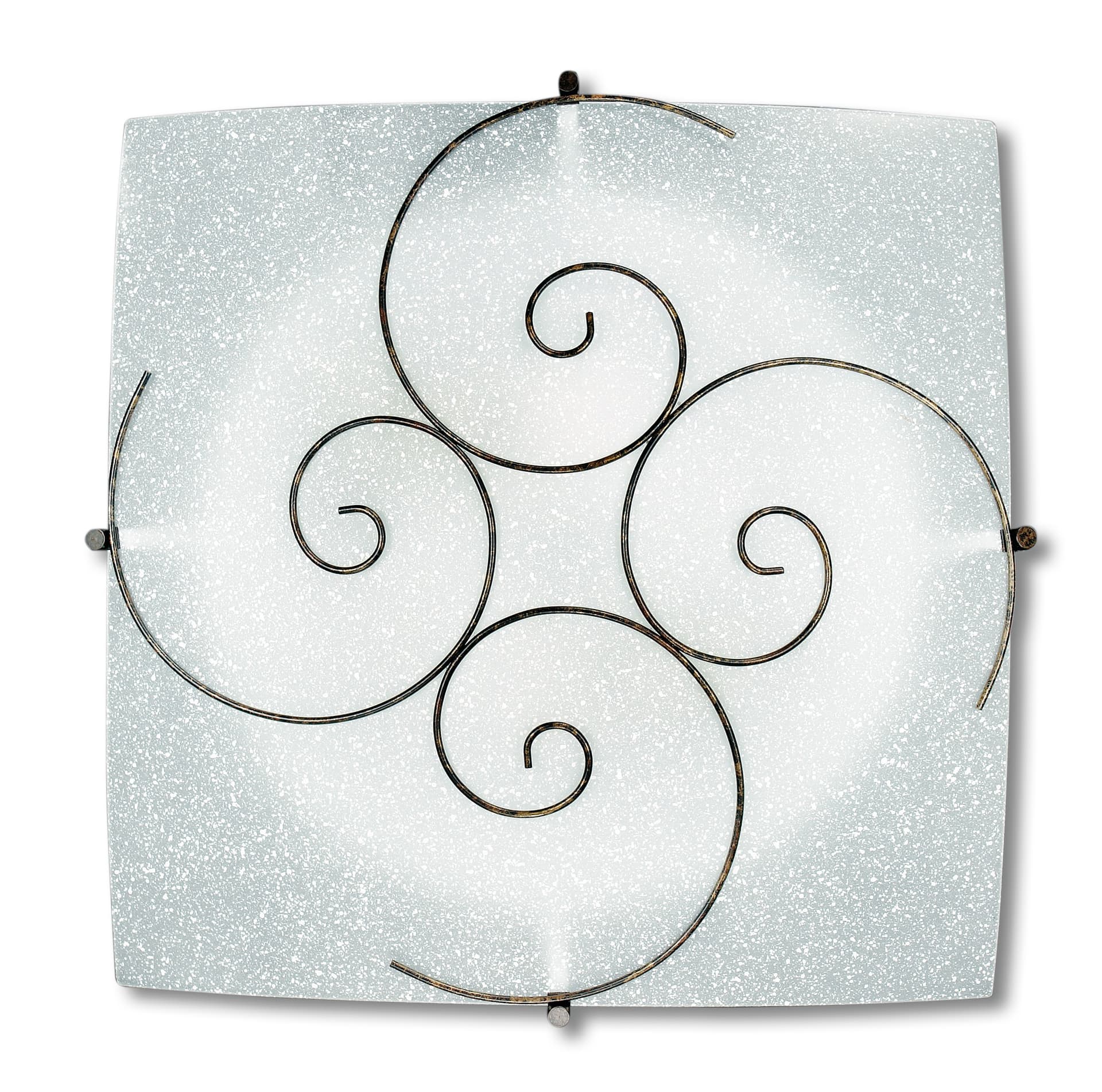 Lampada da Soffitto bianca con Decoro a spirale Luce diffusa E27 Disponibile in due dimensioni - 11