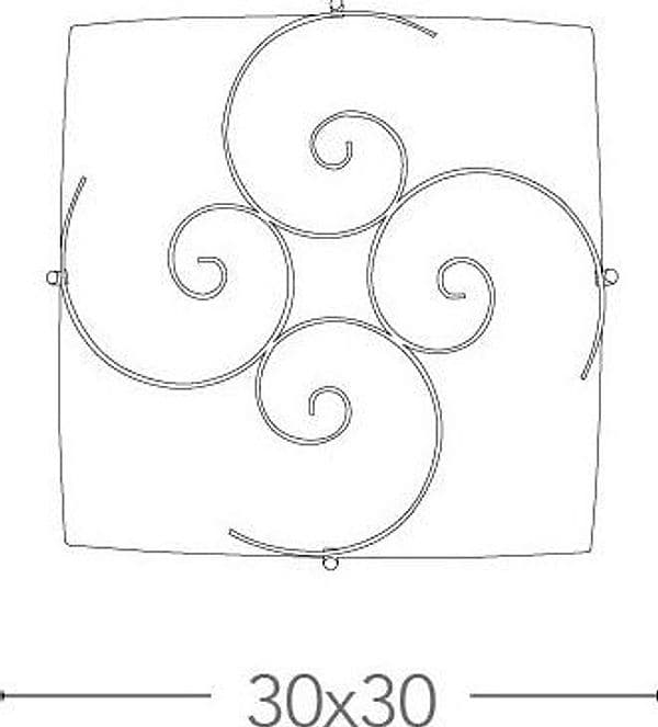Lampada da Soffitto bianca con Decoro a spirale Luce diffusa E27 Disponibile in due dimensioni - 4