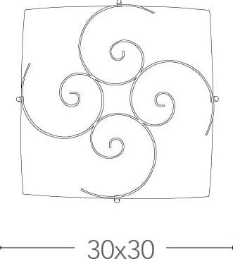 Lampada da Soffitto bianca con Decoro a spirale Luce diffusa E27 Disponibile in due dimensioni - 4