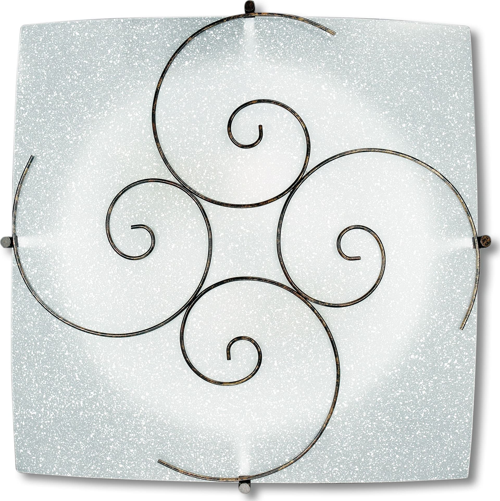 Lampada da Soffitto bianca con Decoro a spirale Luce diffusa E27 Disponibile in due dimensioni - 6