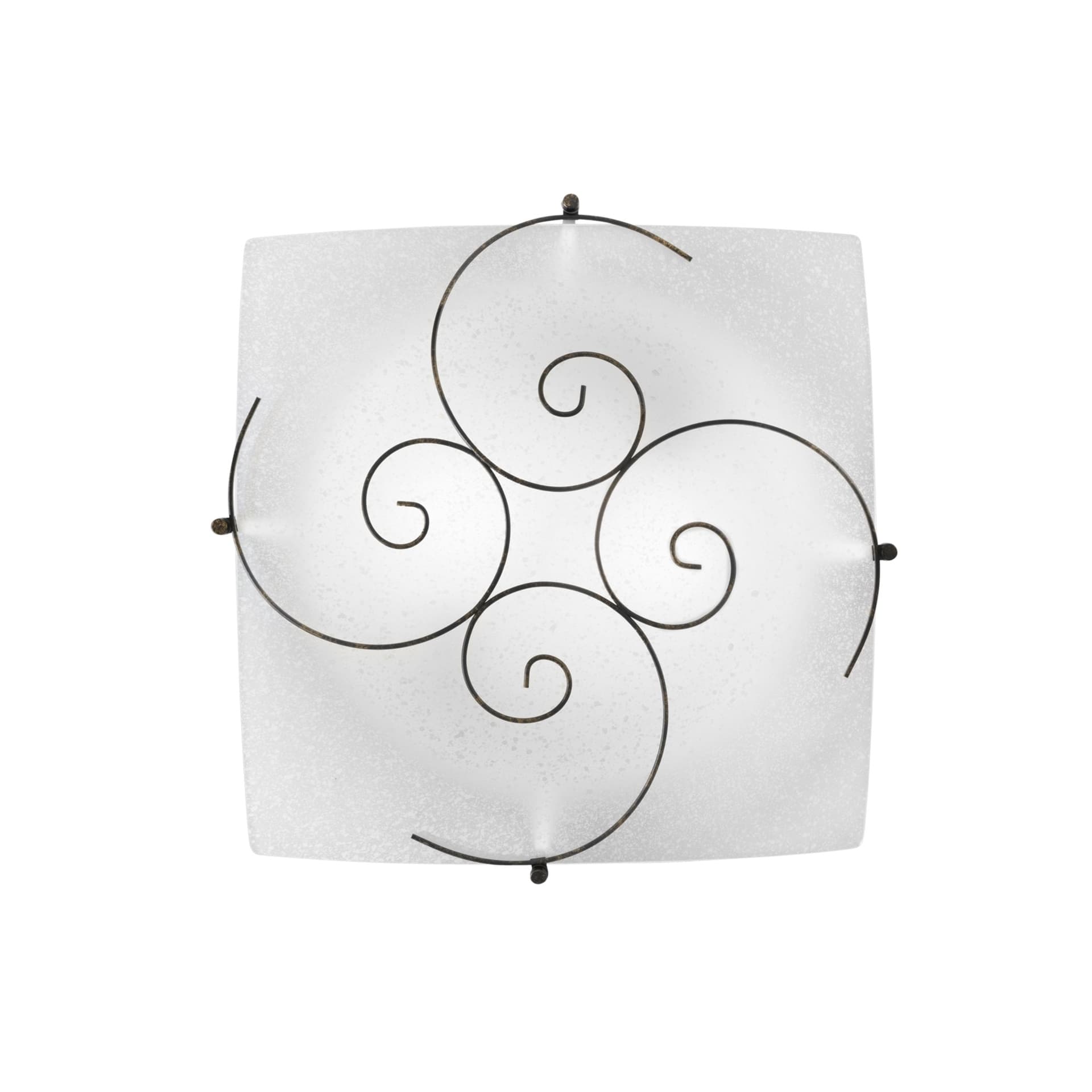 Lampada da Soffitto bianca con Decoro a spirale Luce diffusa E27 Disponibile in due dimensioni - 8