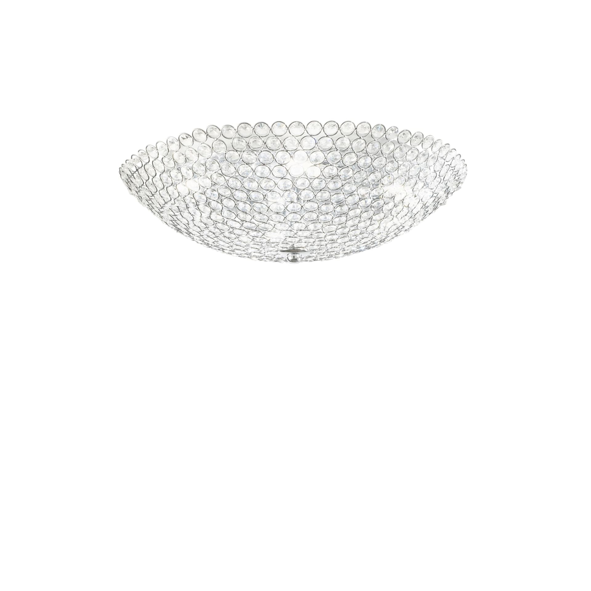 Plafoniera Cristalli K9 e Cromo Specchio Design elegante Disponibile in 2 dimensioni  4X 6XG9 - 9