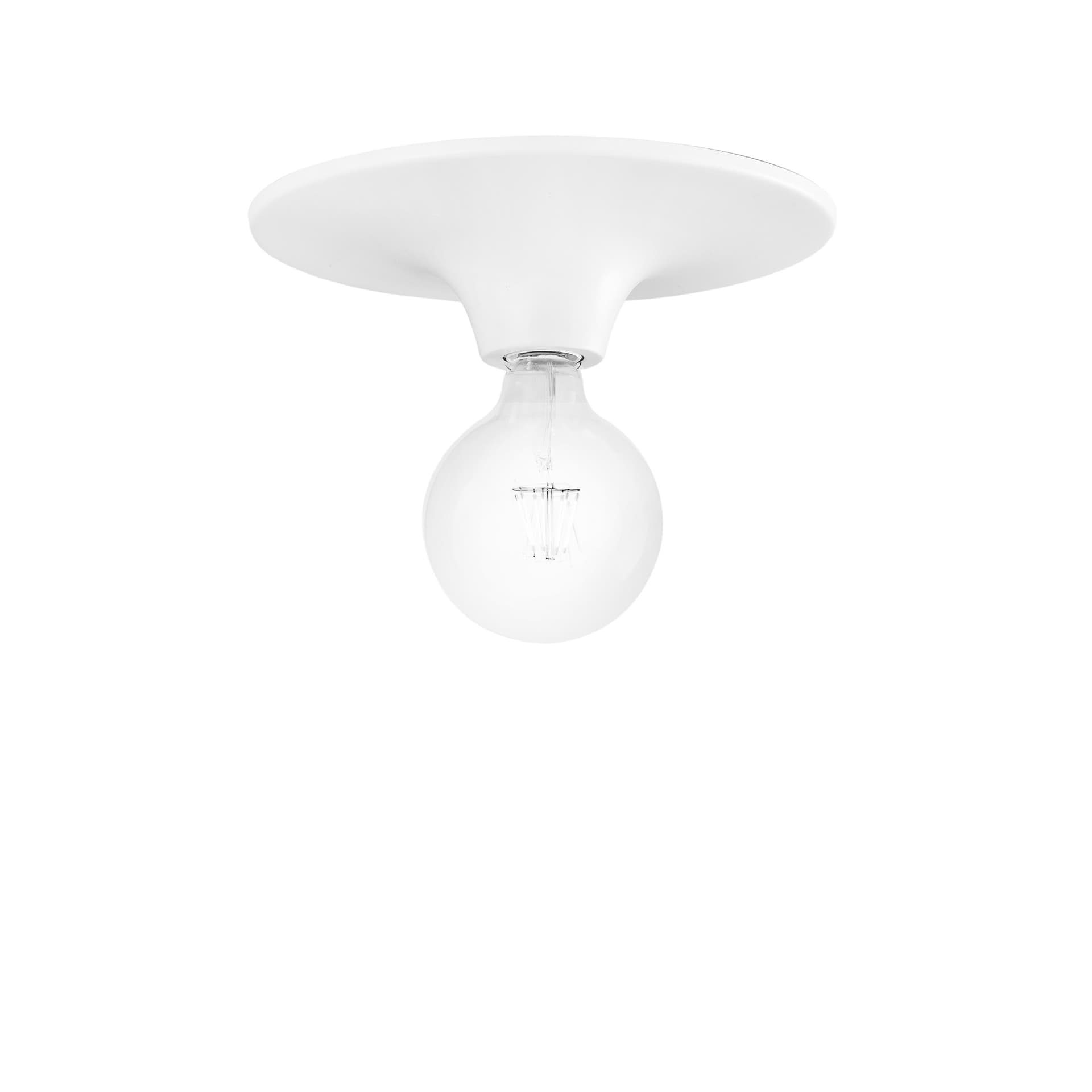 Plafoniera design classico per interni bianca o cromo 1XE27 - 13