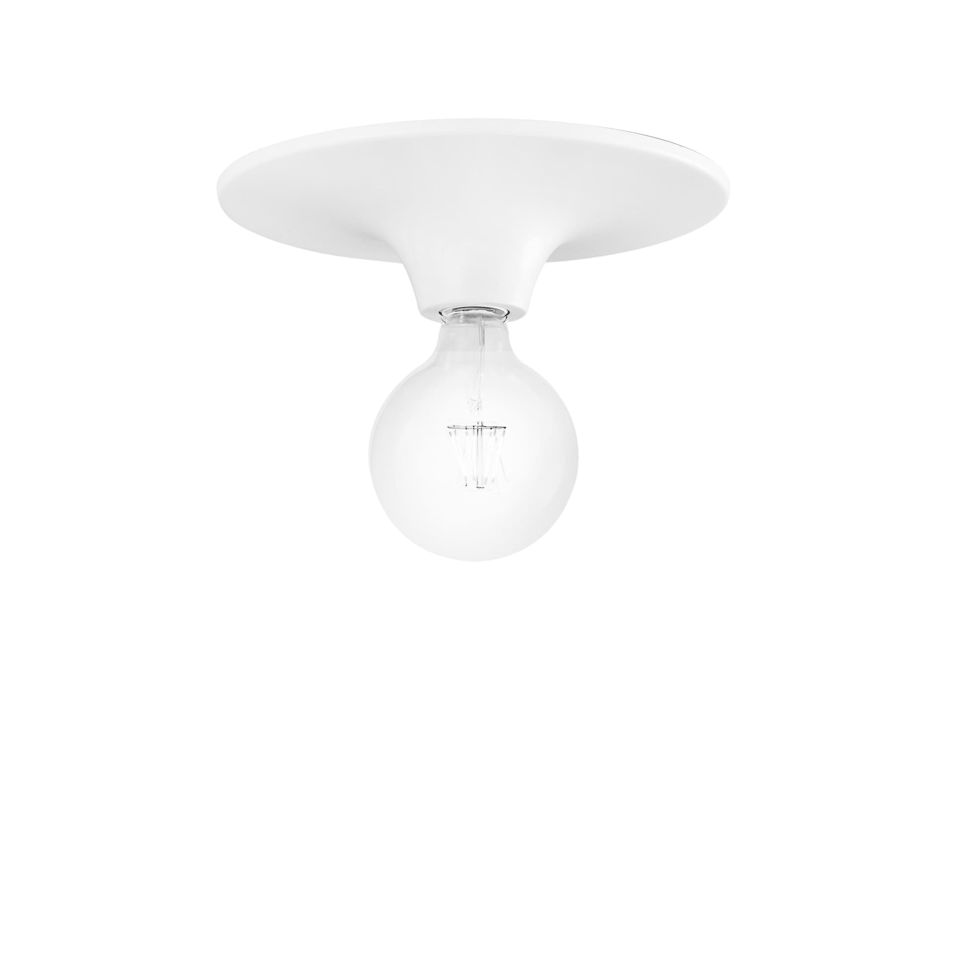 Plafoniera design classico per interni bianca o cromo 1XE27 - 9