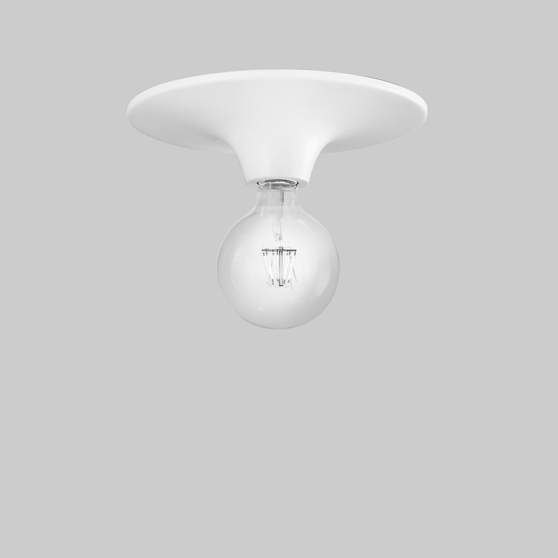 Plafoniera design classico per interni bianca o cromo 1XE27 - 10