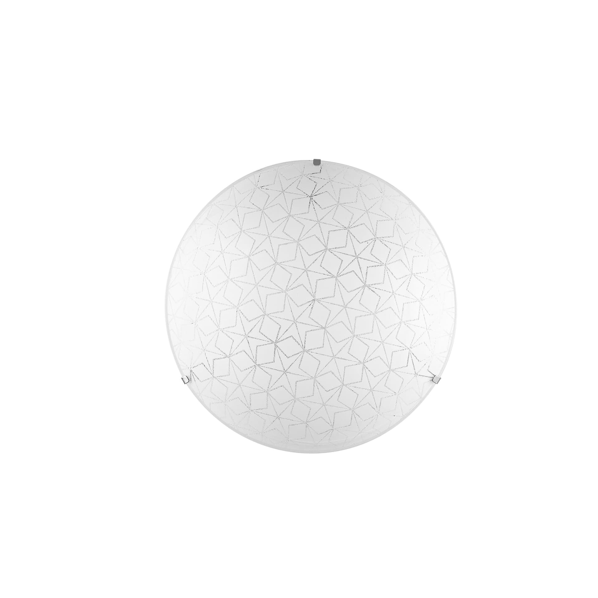 Plafoniera da 40cm in vetro con decoro a stelle 3XE27 - 7