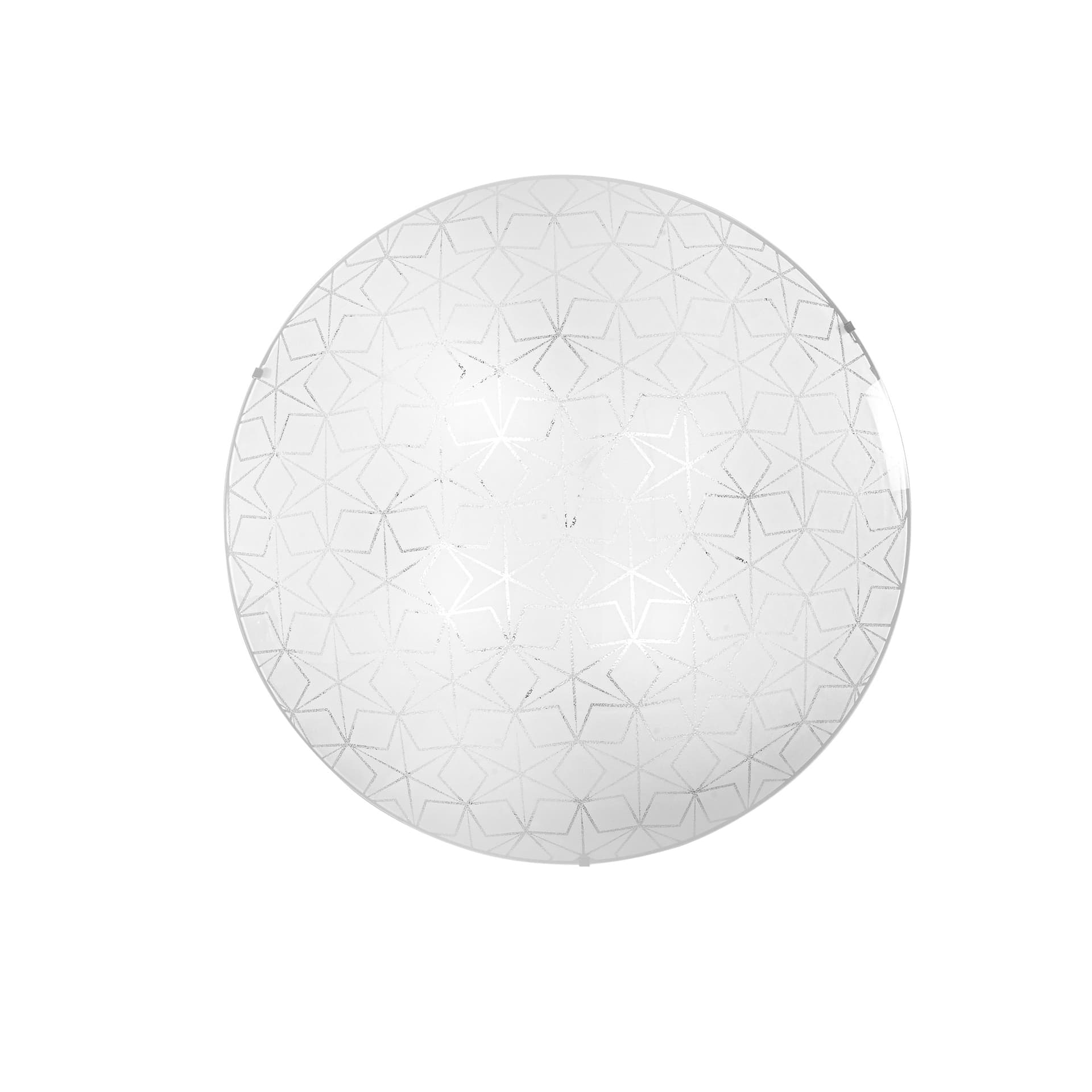 Plafoniera da 40cm in vetro con decoro a stelle 3XE27 - 9