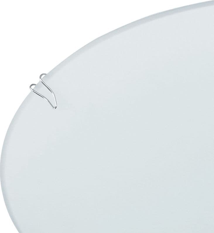 Plafoniera Moderna in Vetro bianco satinato E27 Design circolare pulito - 2