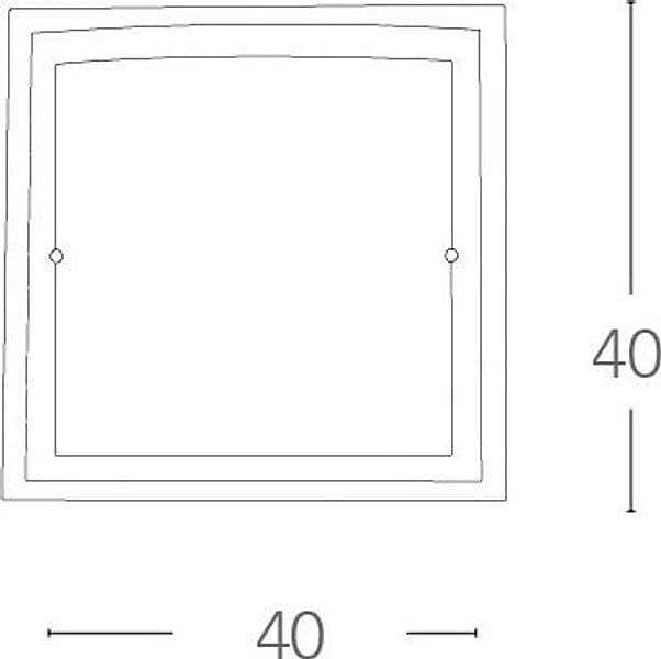 Plafoniera moderna Bianca 2xE27 Lampada da soffitto universale Per camere e uffici - 6