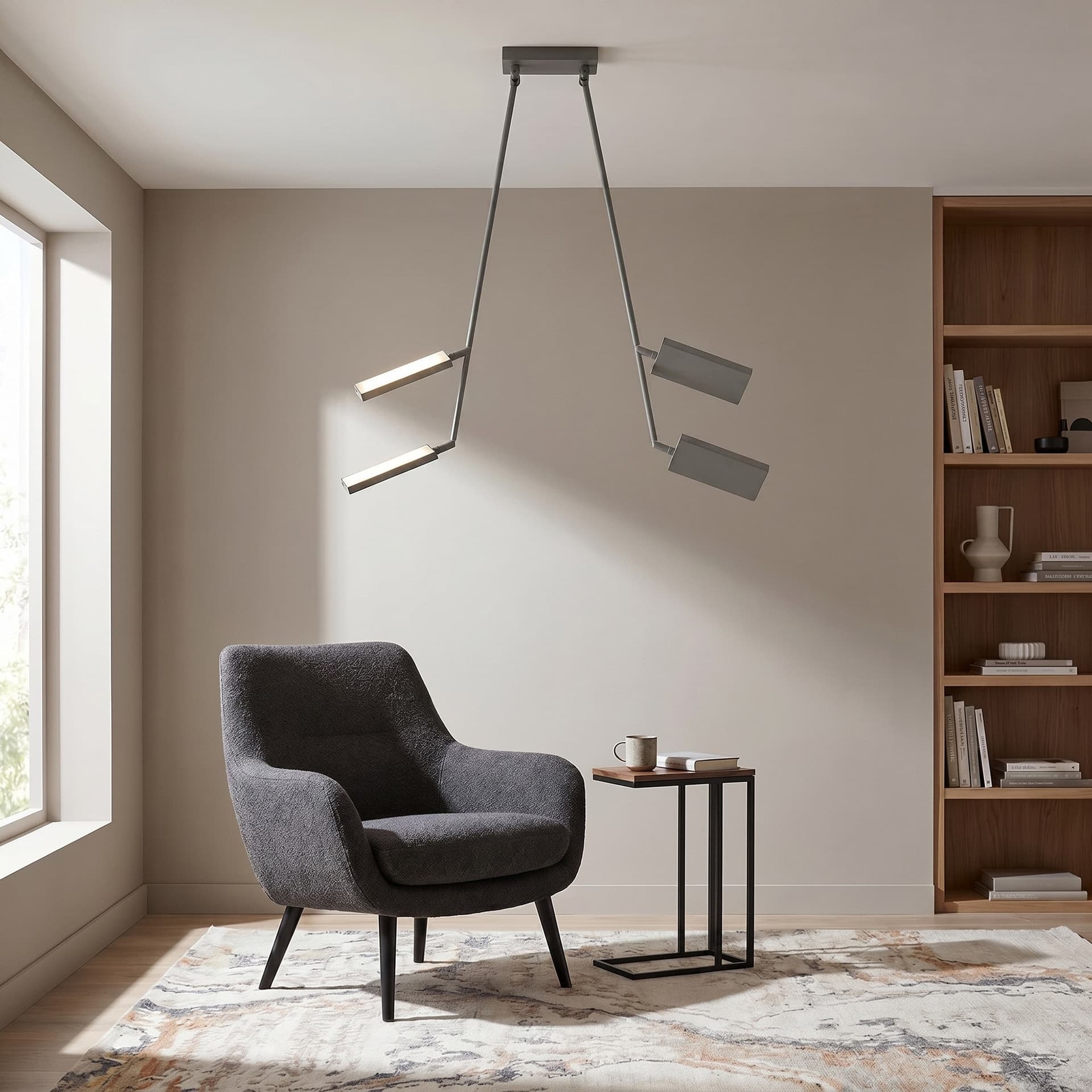 Plafoniera LED per interni Design moderno Disponibile in 4 varianti 2x17W Spot orientabile - 18