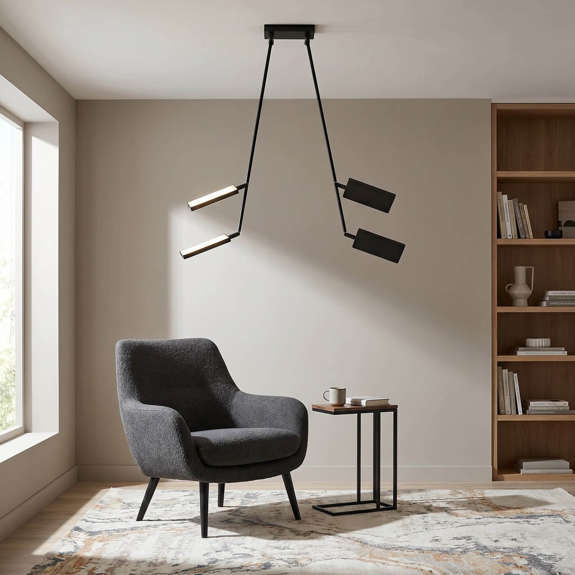 Plafoniera LED per interni Design moderno Disponibile in 4 varianti 2x17W Spot orientabile - 9