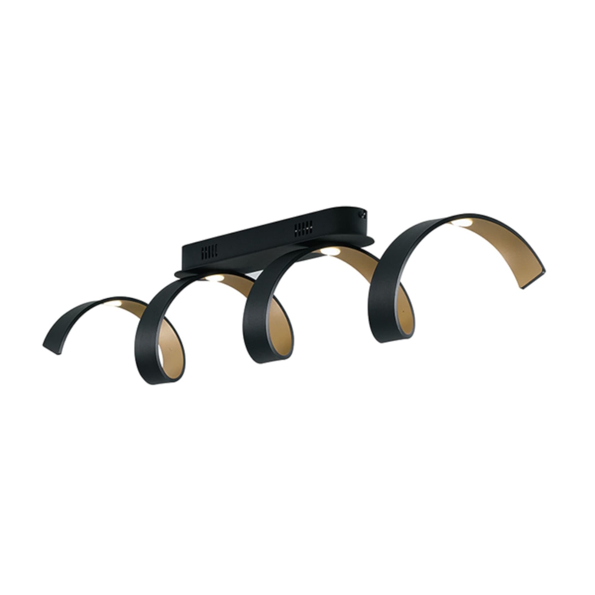 Plafoniera Moderna LED a spirale Nera o Bianca 20W - 1