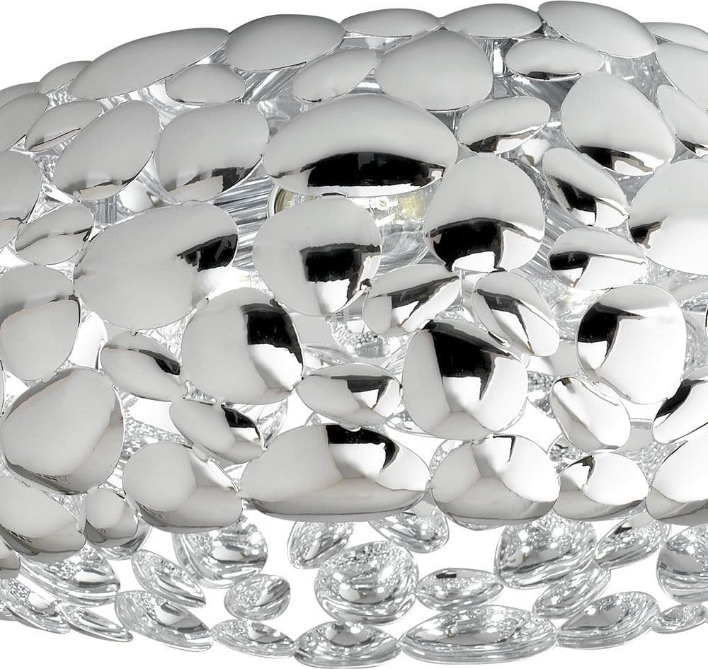 Plafoniera da interno 60W 3XE27 diametro 48cm cromo GRAPE - 3