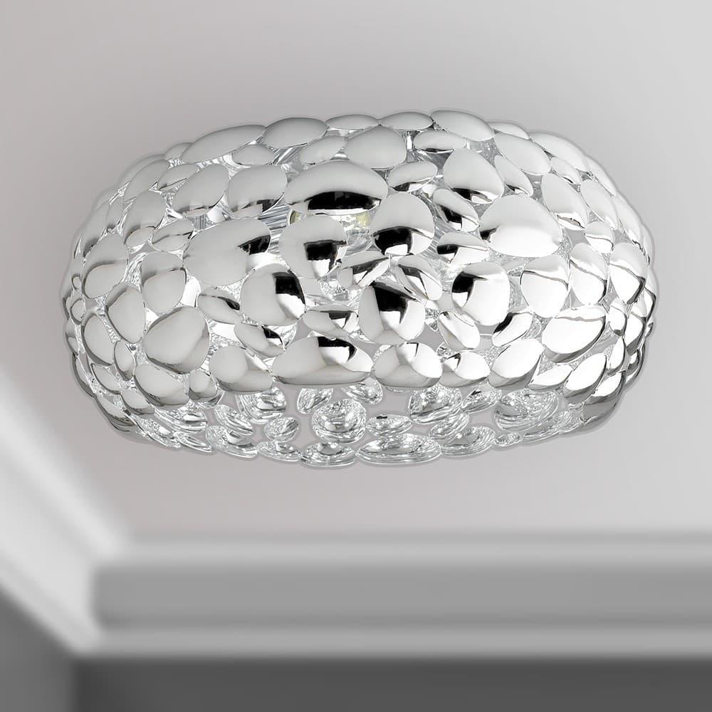 Plafoniera da interno 60W 3XE27 diametro 48cm cromo GRAPE - 4