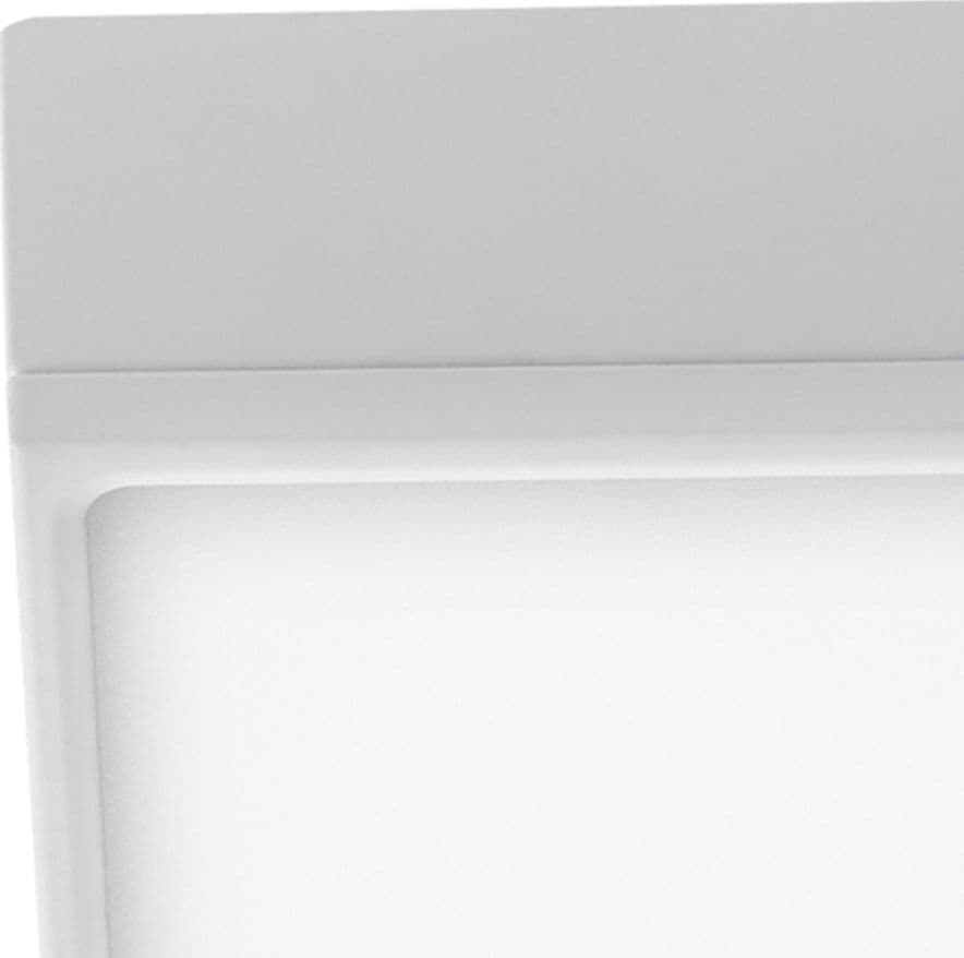 Plafoniera Quadrata Alluminio Bianco Goffrato Controsoffitto Led 16 watt Luce Naturale - 2
