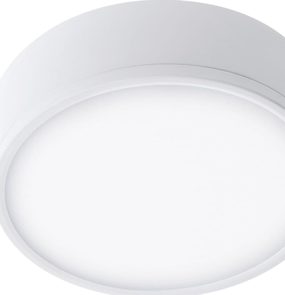 Plafoniera Tonda Bianca Alluminio Soffitto Ribassato Led 22 watt Luce Naturale - 2