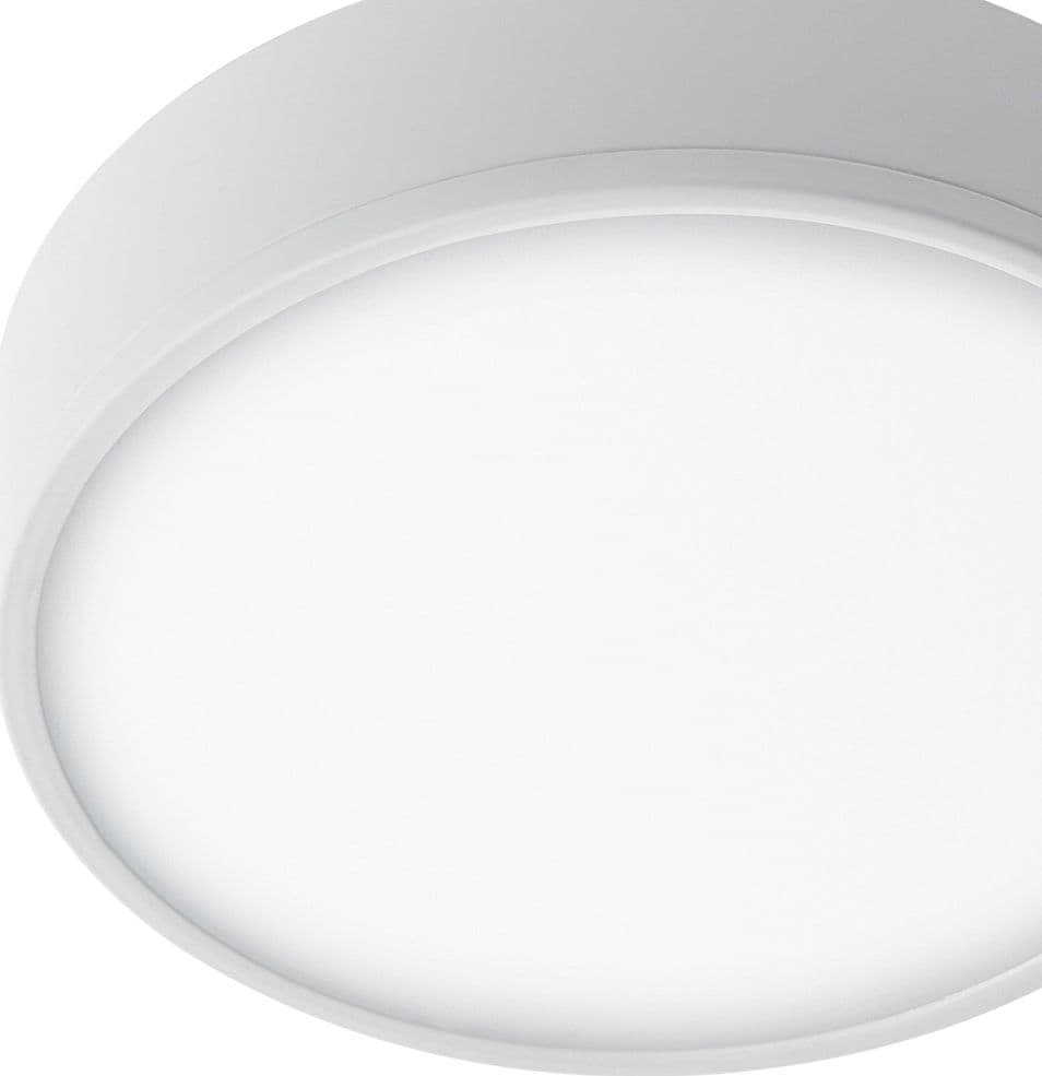 Plafoniera Bianco Goffrato Alluminio Tondo Cartongesso Led 36 watt Luce Naturale - 2