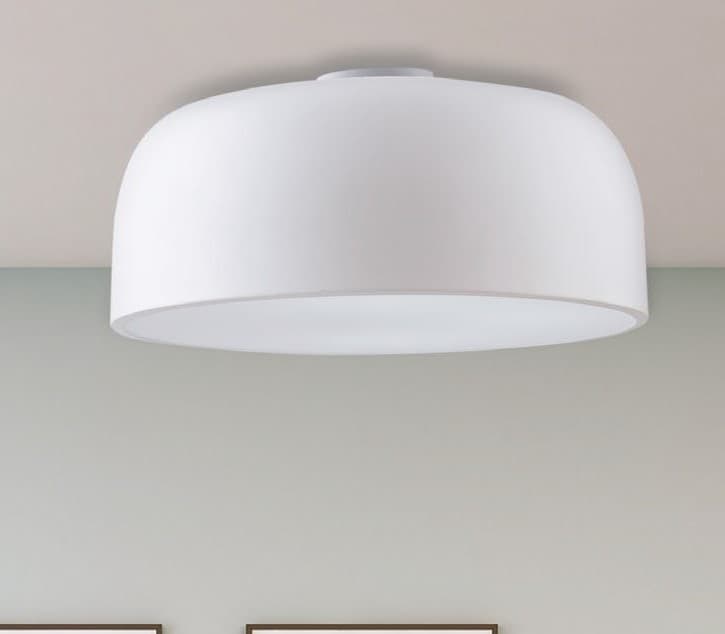 Plafoniera Lampada da soffitto  BISTROT design moderno bianca 3x E27 - 5
