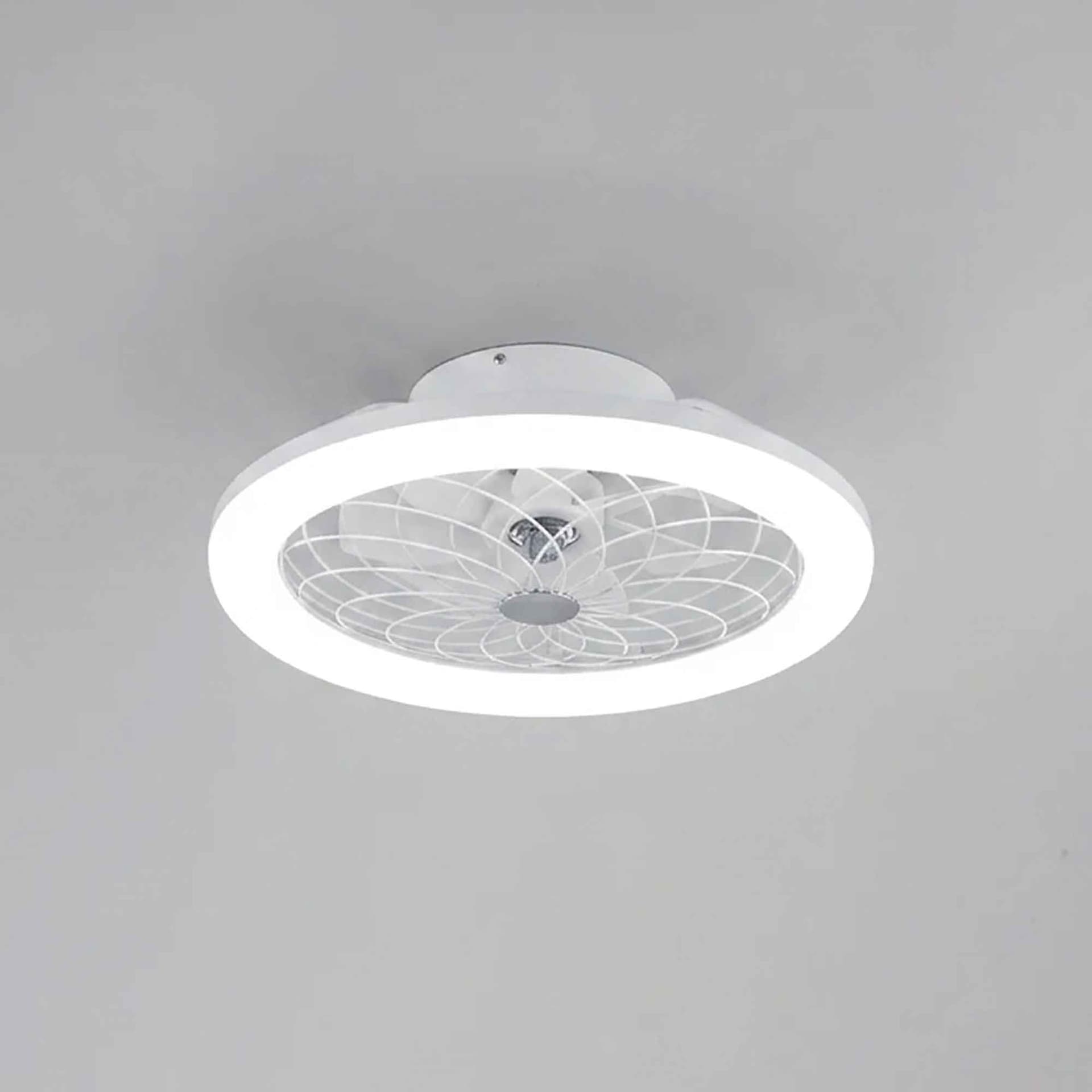 Plafoniera LED con Ventilatore e Telecomando Bianco o Nero - 9