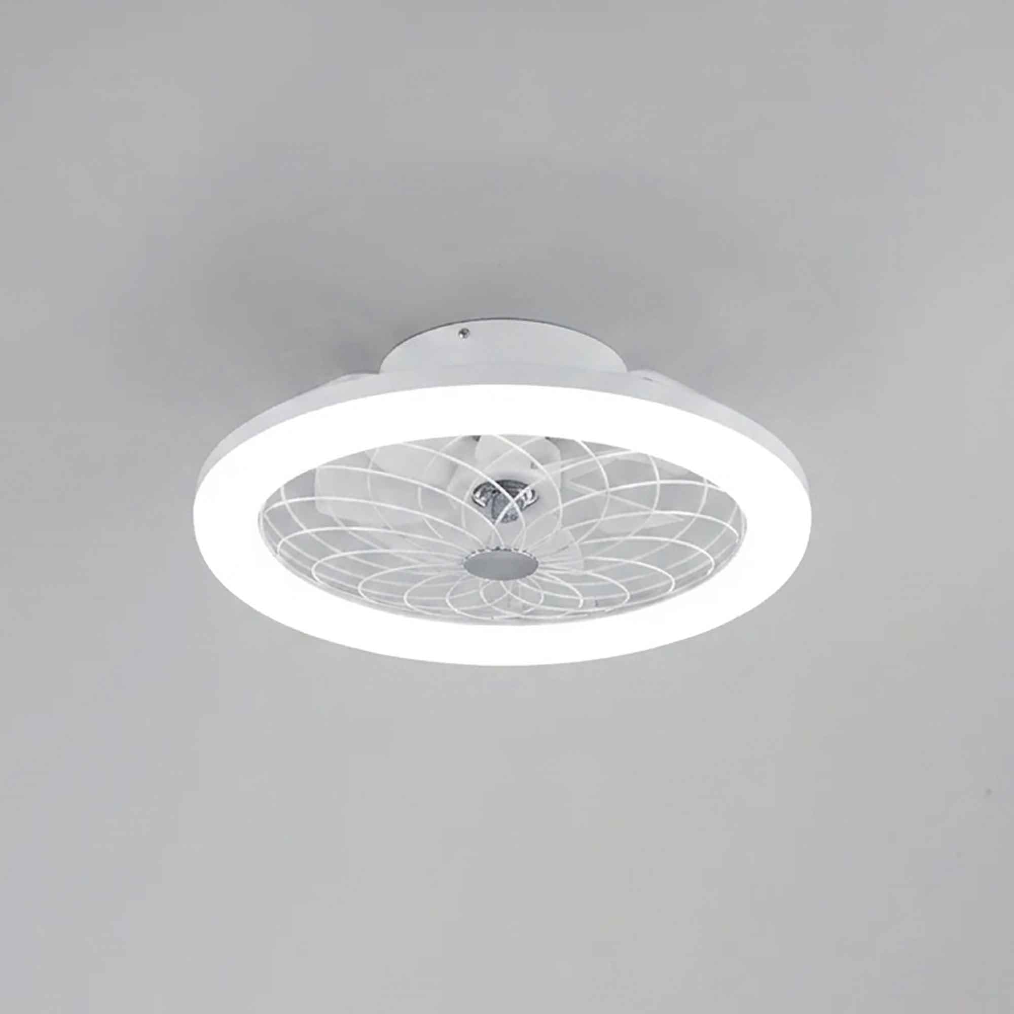 Plafoniera LED con Ventilatore e Telecomando Bianco o Nero - 9