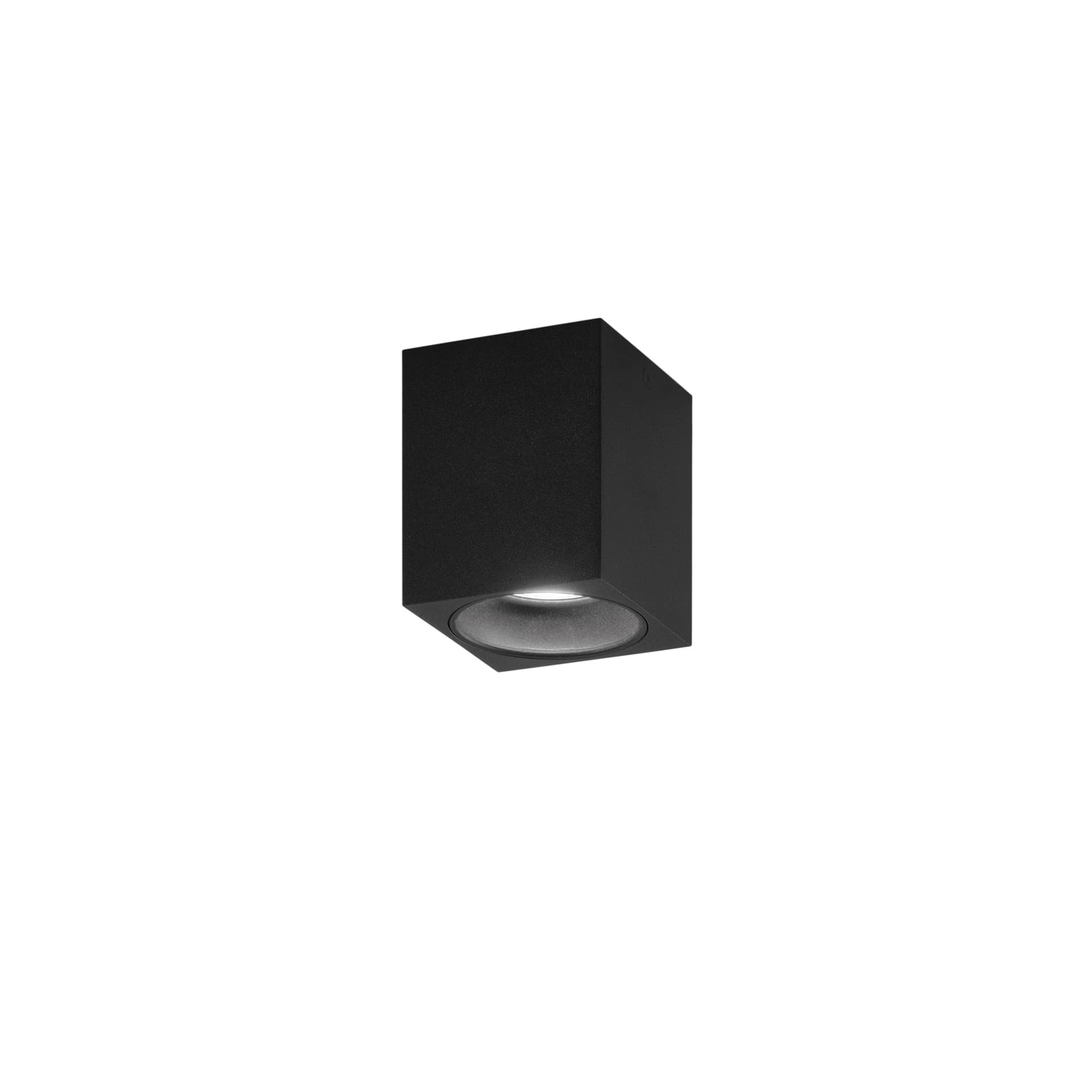 Plafoniera Minimal in alluminio nera o bianca quadrata 1XGU10 - 7