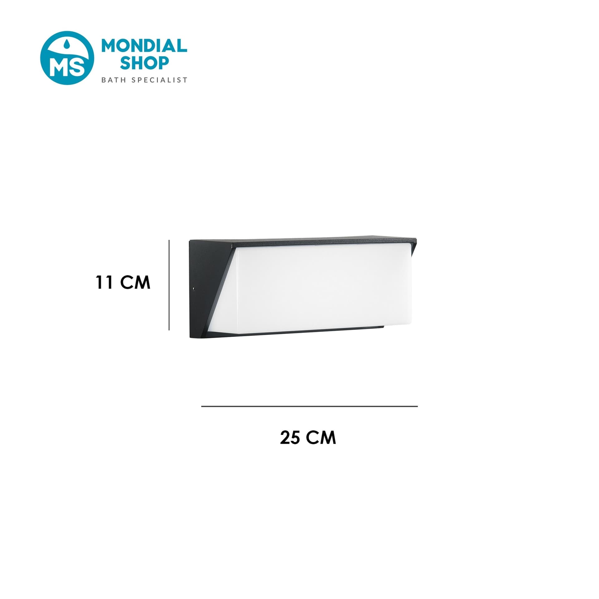 Applique LED moderna da parete in antracite o bianca - 2
