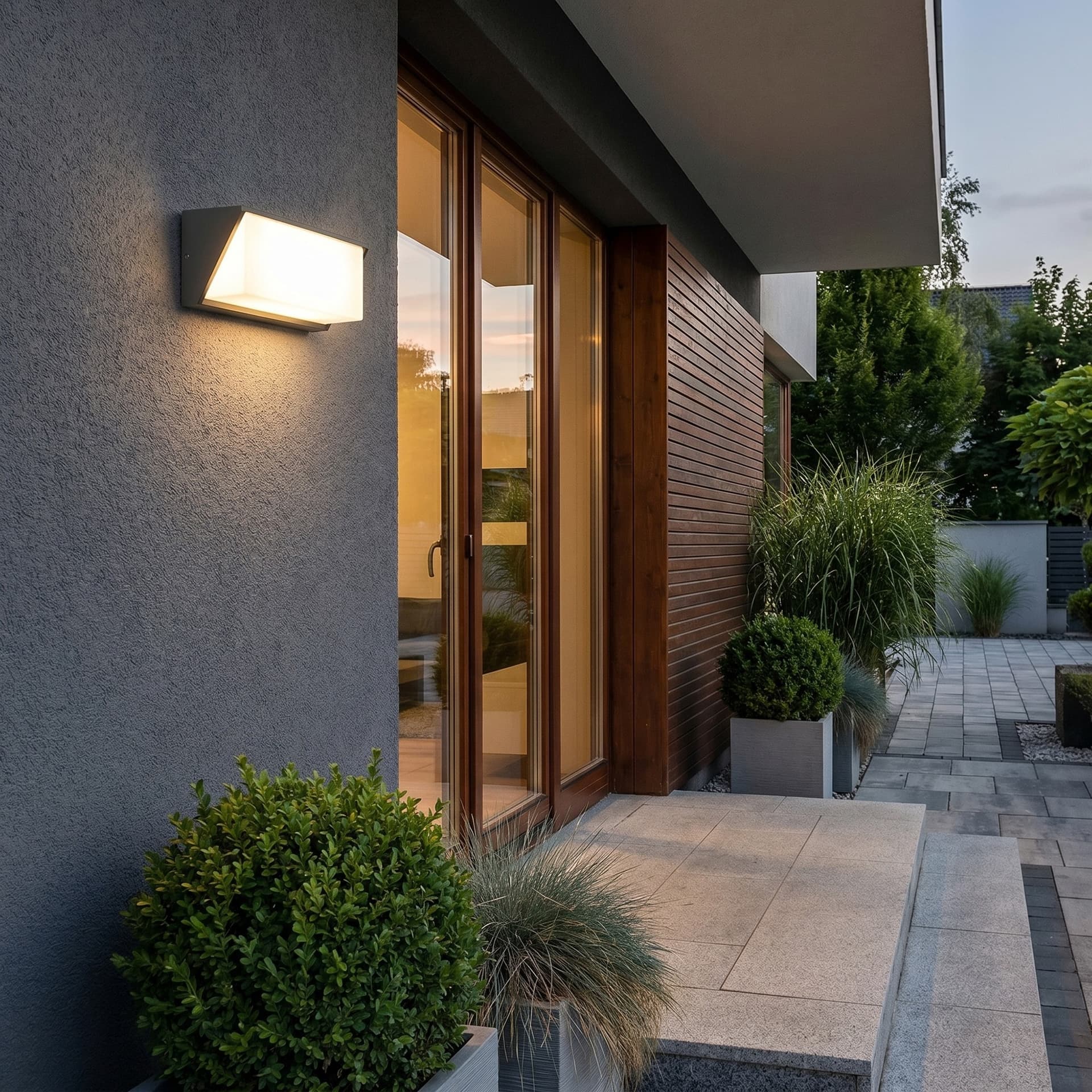 Applique LED moderna da parete in antracite o bianca - 3
