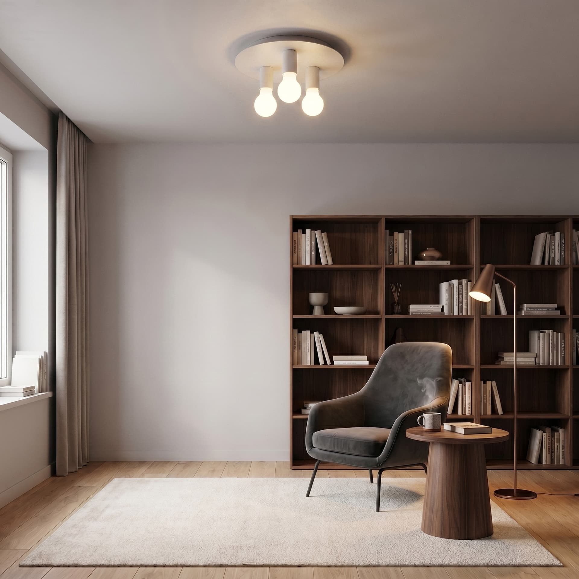 Plafoniera design moderno per interni 3XE27 in 3 varianti - 2