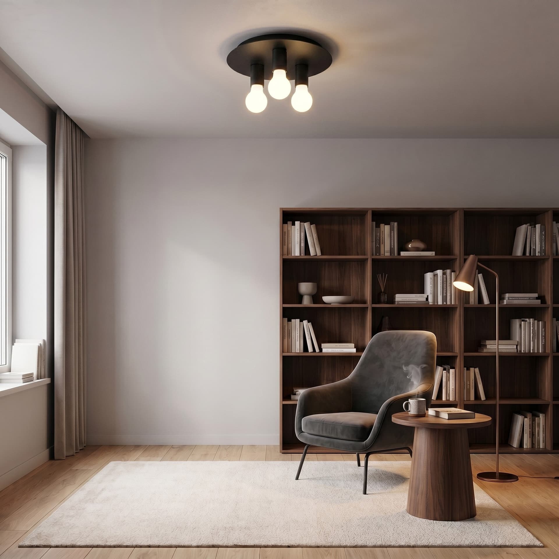 Plafoniera design moderno per interni 3XE27 in 3 varianti - 3