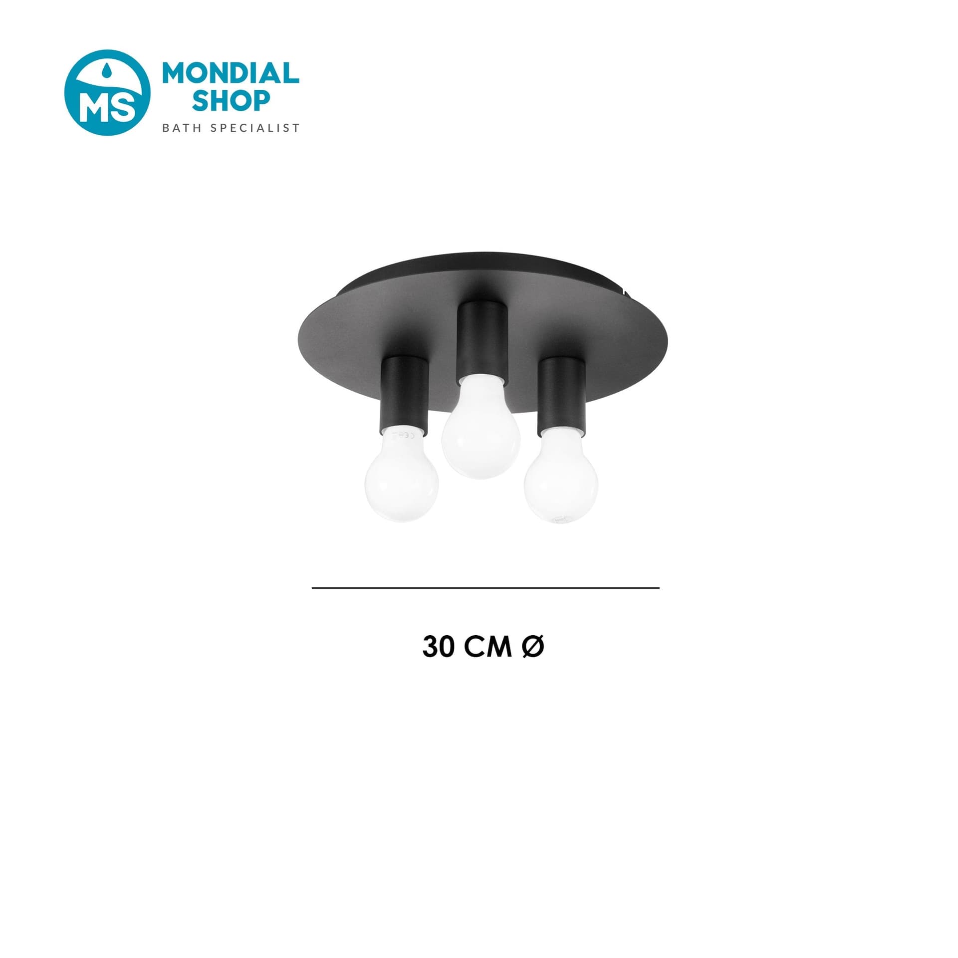 Plafoniera design moderno per interni 3XE27 in 3 varianti - 5