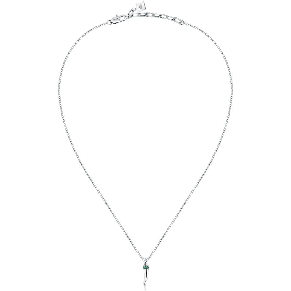 Motown – Collana Uomo Silver Cornetto / verde (SABH46) - 2