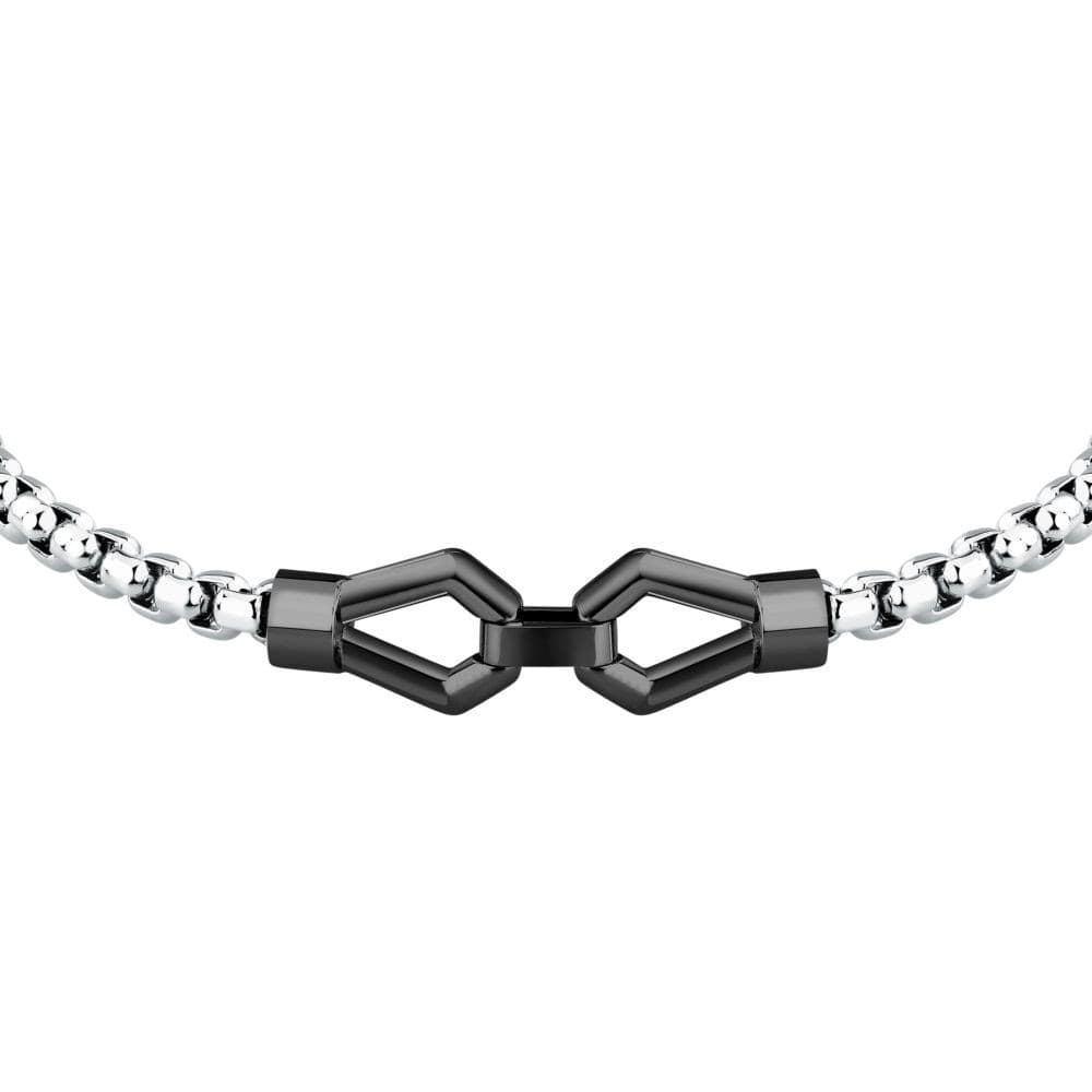 Morellato Motown – Bracciale Uomo Silver e Nero (SALS91) - 2