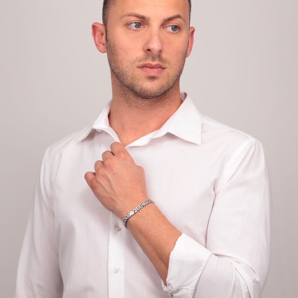 Bracciale Morellato Gold Uomo Acciaio Silver con Oro (SATM05) - 4