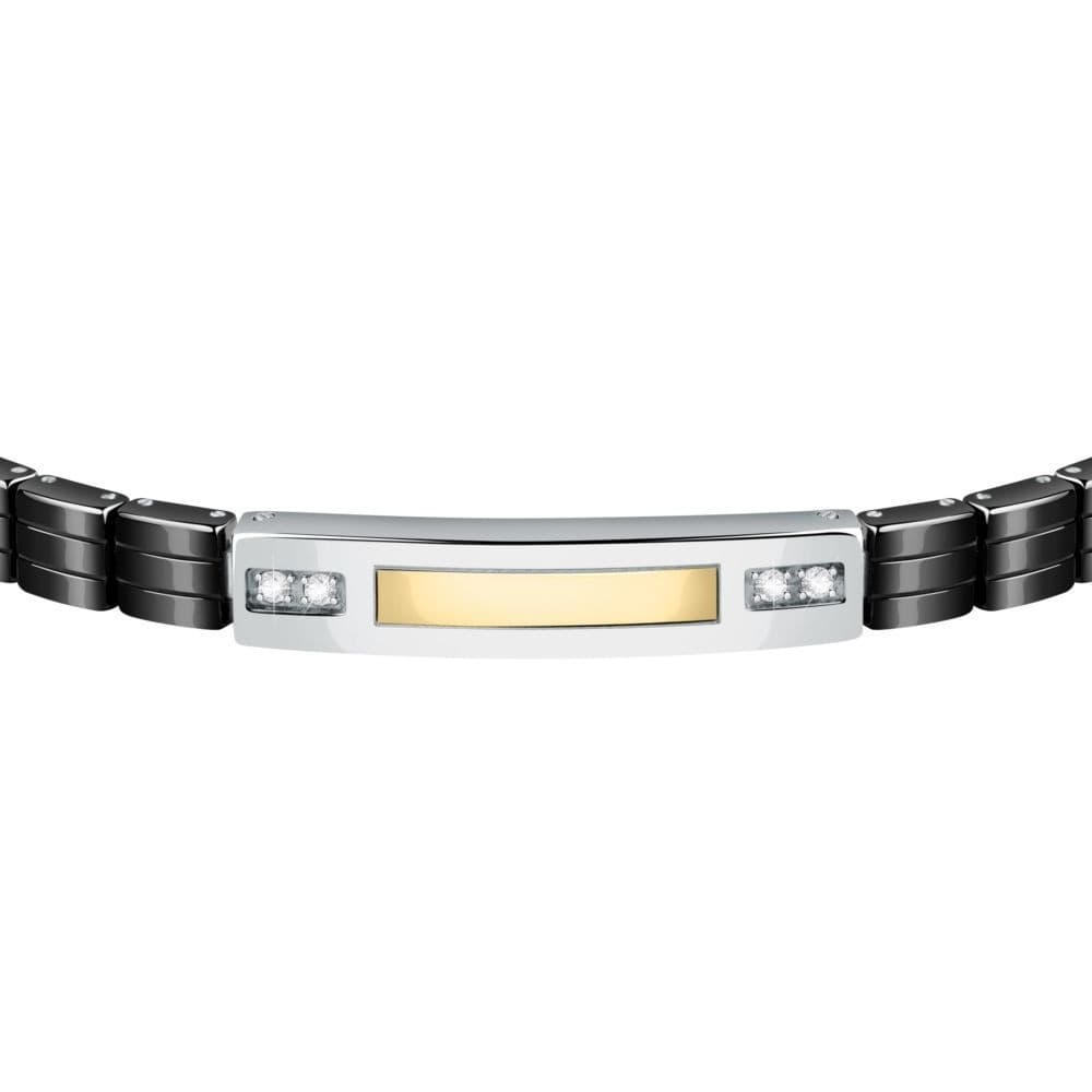 Bracciale Morellato Gold Uomo Silver Nero Oro (SATM11) - 2