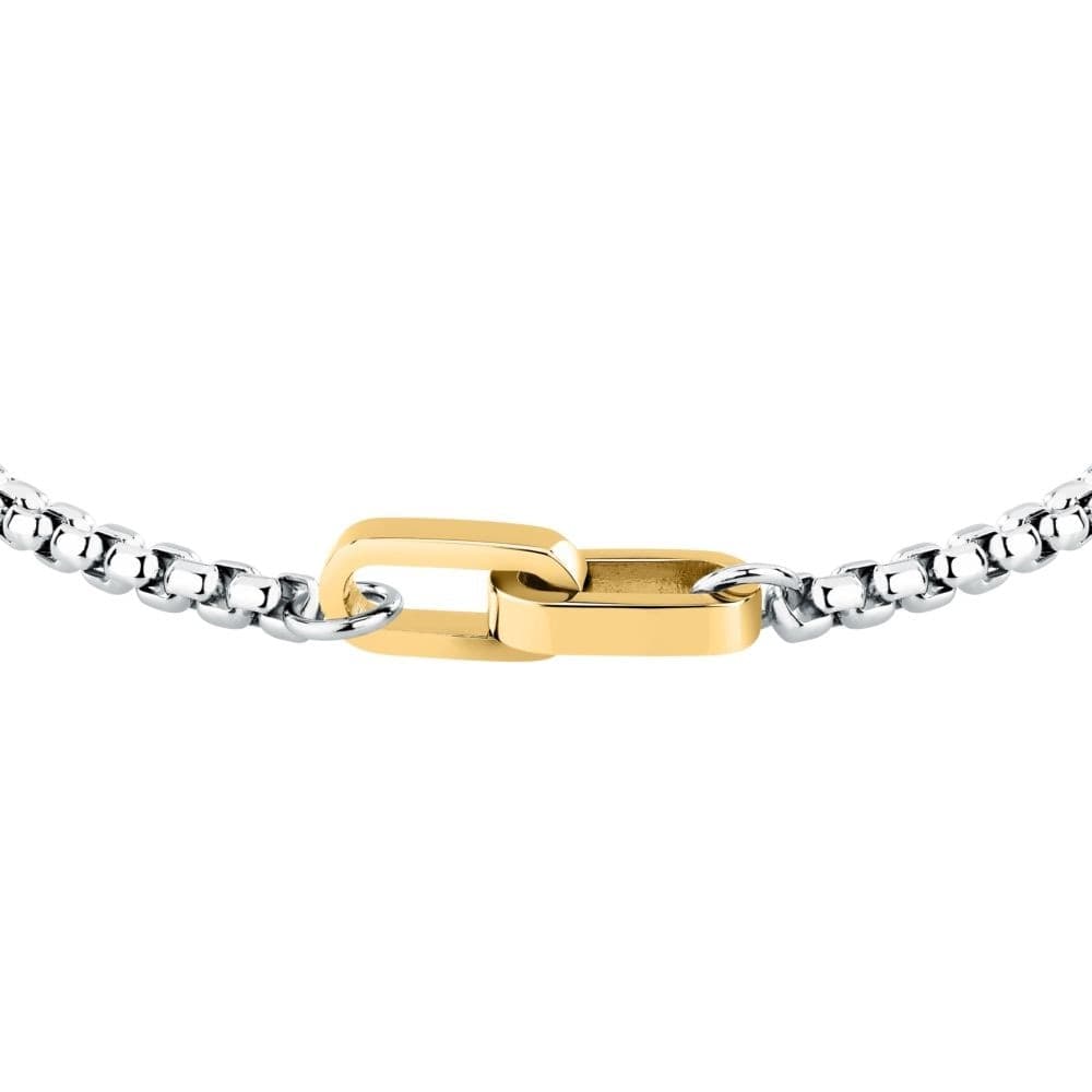 Morellato Motown – Bracciale Uomo Acciaio Silver e Gold (SABY14) - 2