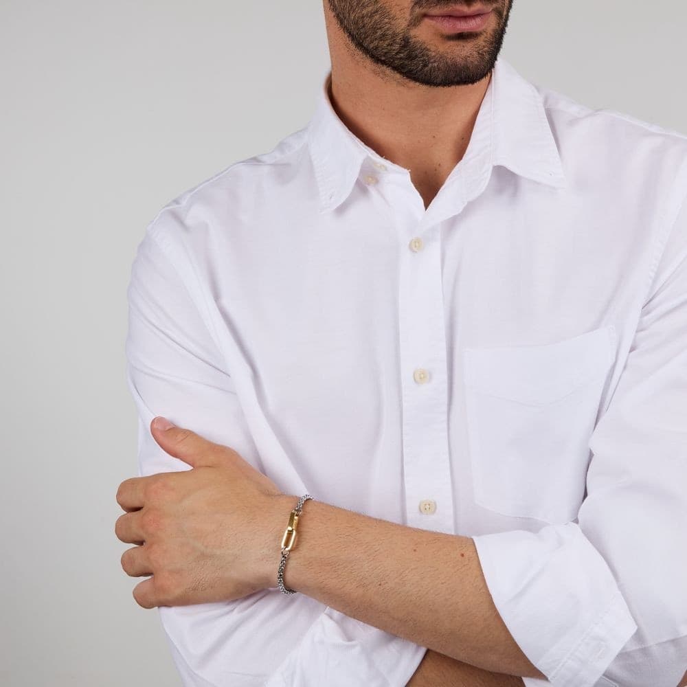 Morellato Motown – Bracciale Uomo Acciaio Silver e Gold (SABY14) - 4