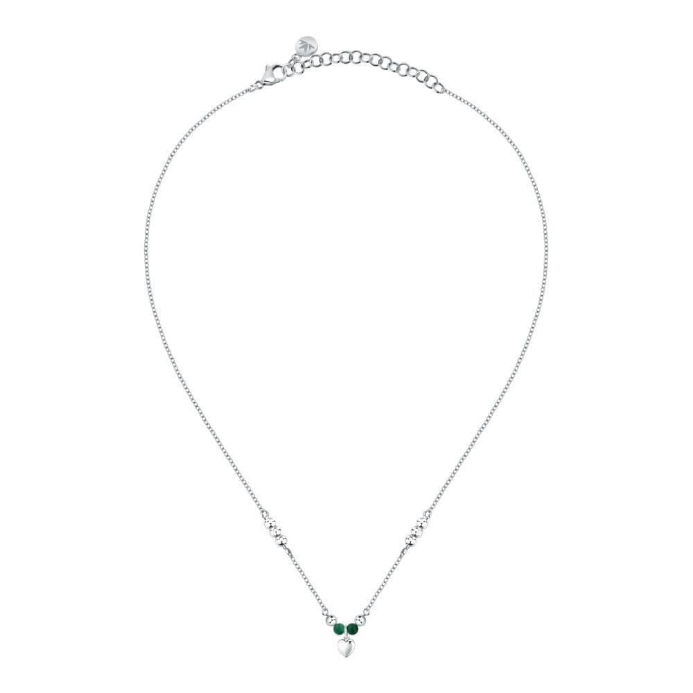 Morellato Talismani – Collana Donna Acciaio con Agata Verde e Cuore (SAIX20) - 2