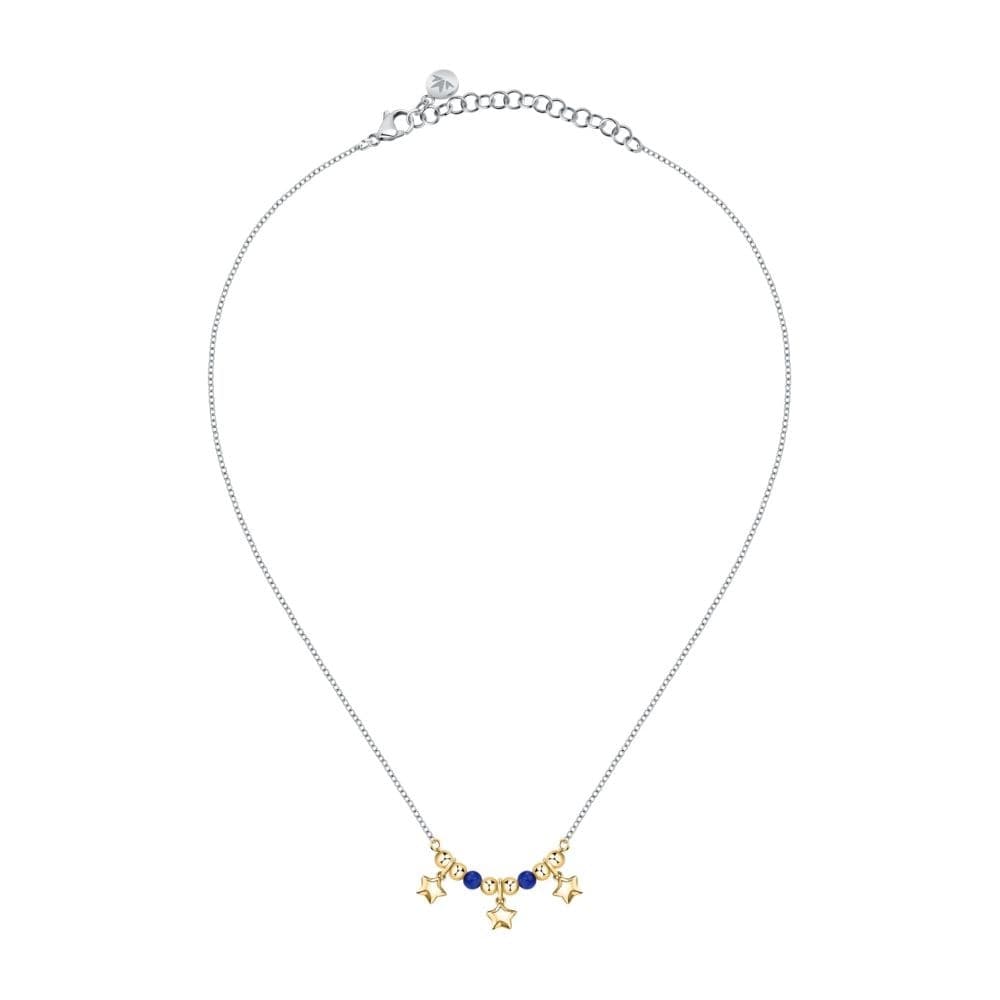 Morellato Talismani – Collana Donna Acciaio con Agata Blu e Stelle (SAIX21) - 2