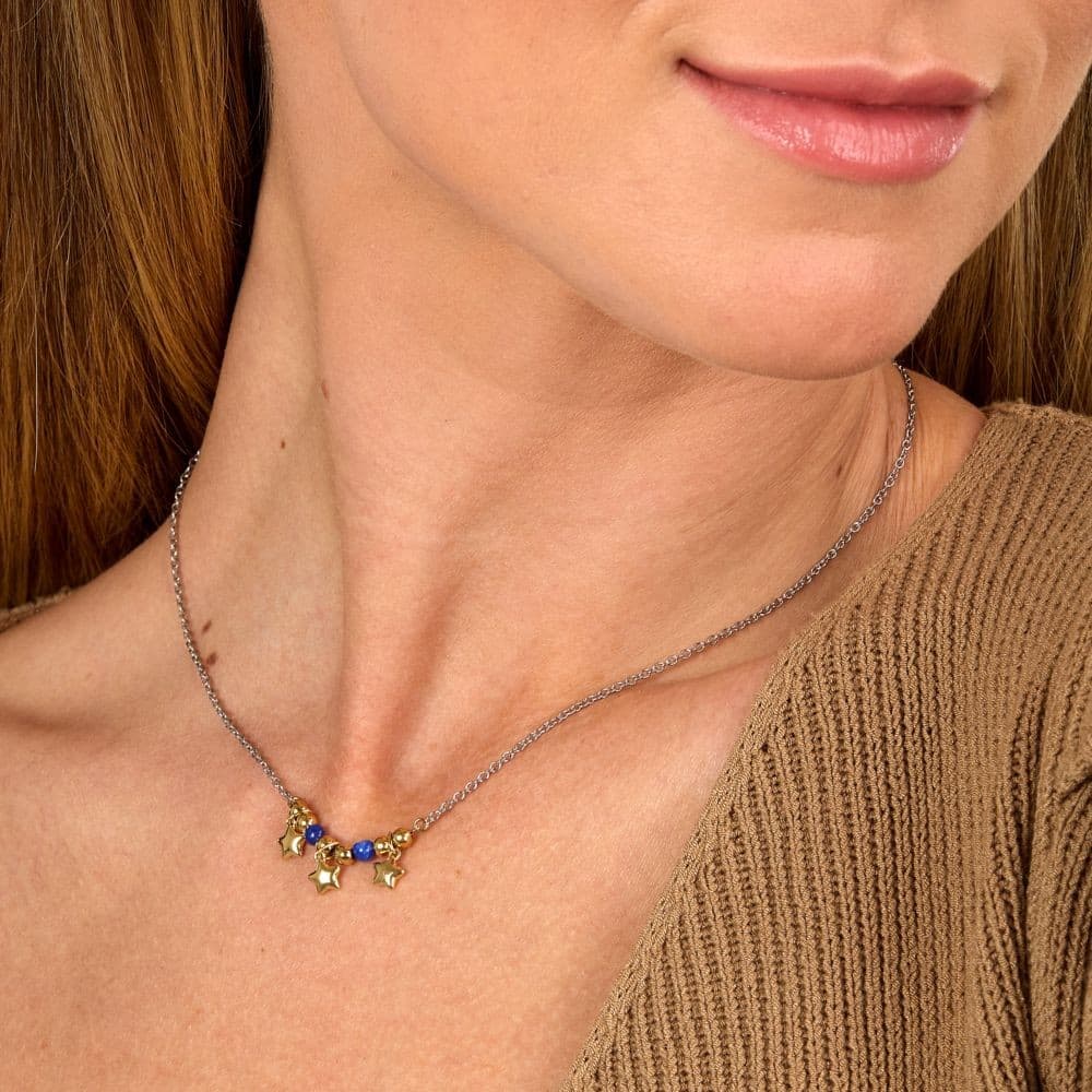 Morellato Talismani – Collana Donna Acciaio con Agata Blu e Stelle (SAIX21) - 5