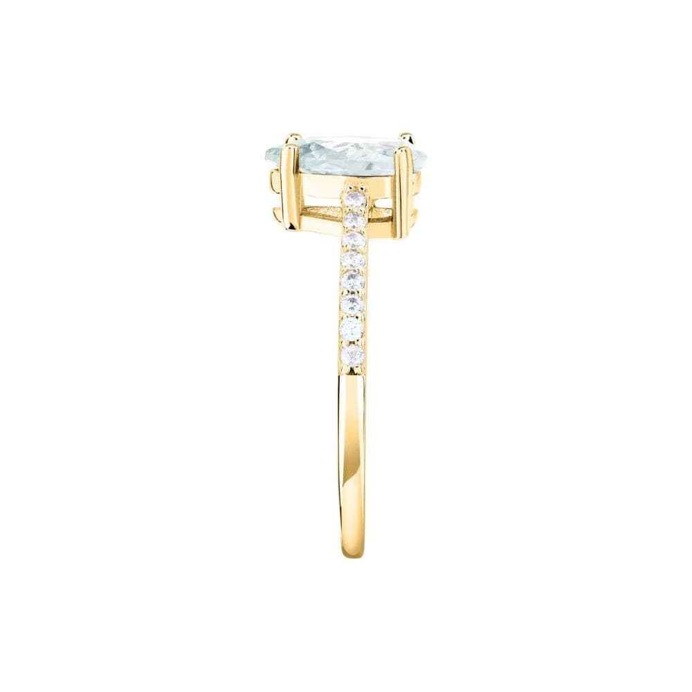 Morellato Tesori – Anello Solitario Dorato con Zircone Bianco (SAIW210) - 4