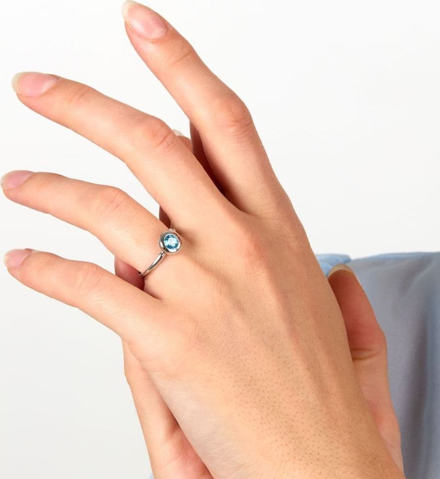 Morellato Tesori Eterni Anello Donna Silver Pietra Blu (SAXN27) - 5