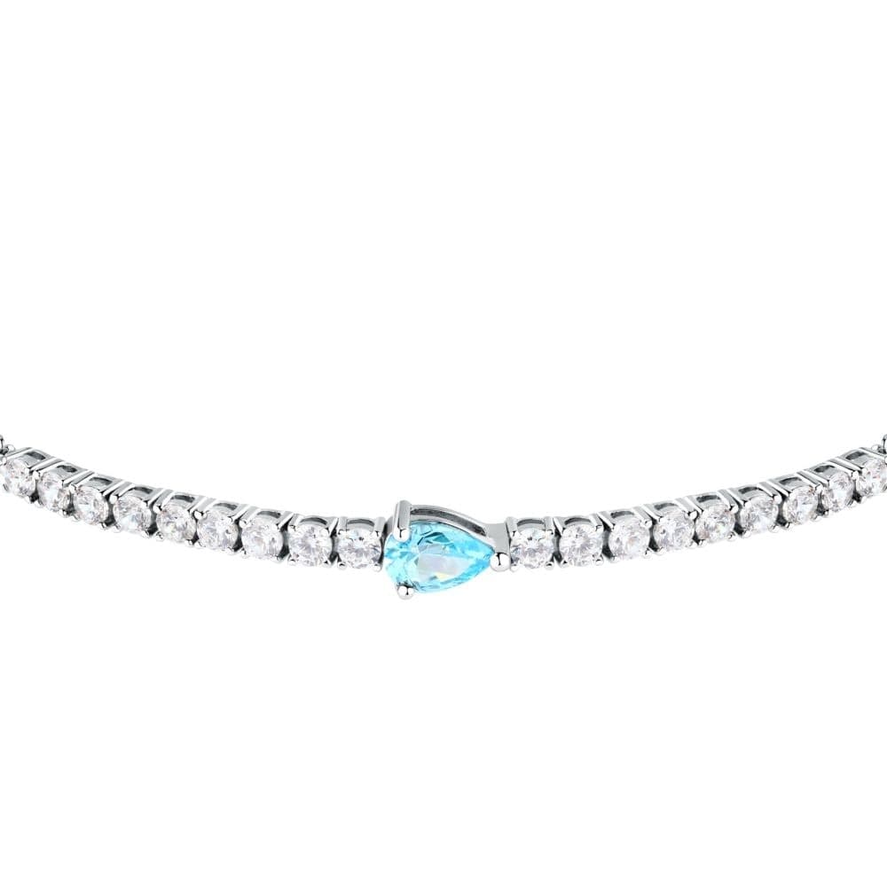 Bracciale Morellato Tesori Argento 925 Zirconi Azzurri (SAIW200) - 3