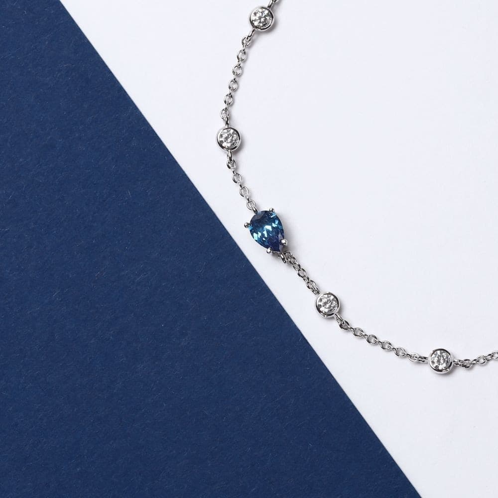Bracciale Morellato Tesori Argento 925 Zirconi Blu (SAIW201) - 5