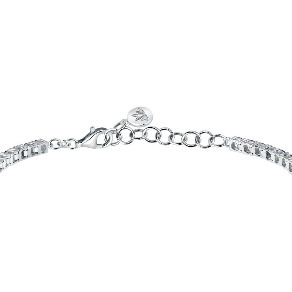 Bracciale Morellato Tesori Argento 925 Zirconi Viola (SAIW225) - 3