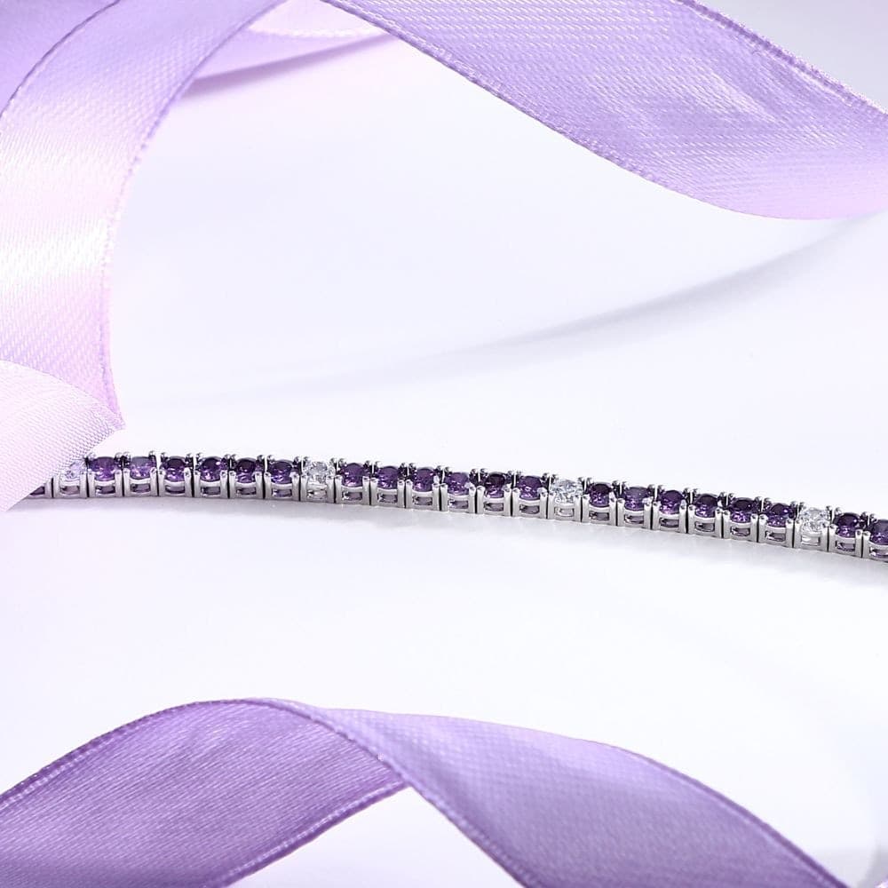 Bracciale Morellato Tesori Argento 925 Zirconi Viola (SAIW225) - 4