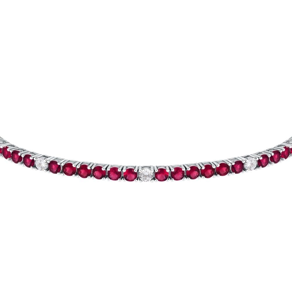 Bracciale Morellato Tesori Argento 925 Zirconi Rossi (SAIW230) - 2