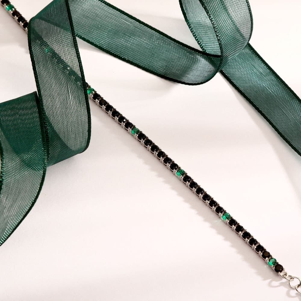 Bracciale Morellato Tesori Argento 925 Nero Verde (SAIW260) - 4